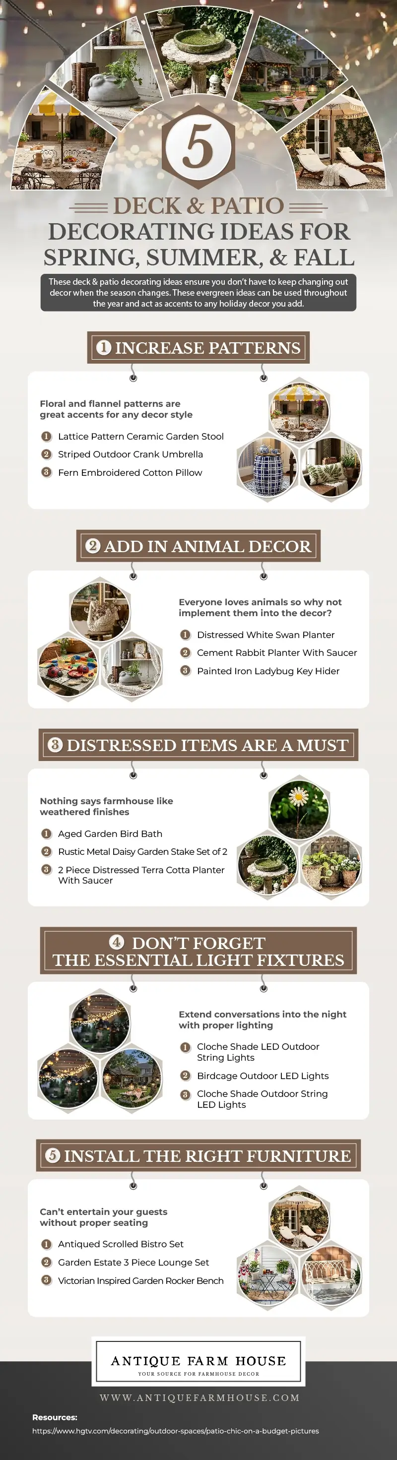 5 Deck & Patio Decorating Ideas for Spring, Summer, & Fall