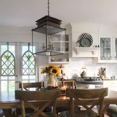 mid century modern farmhouse living room