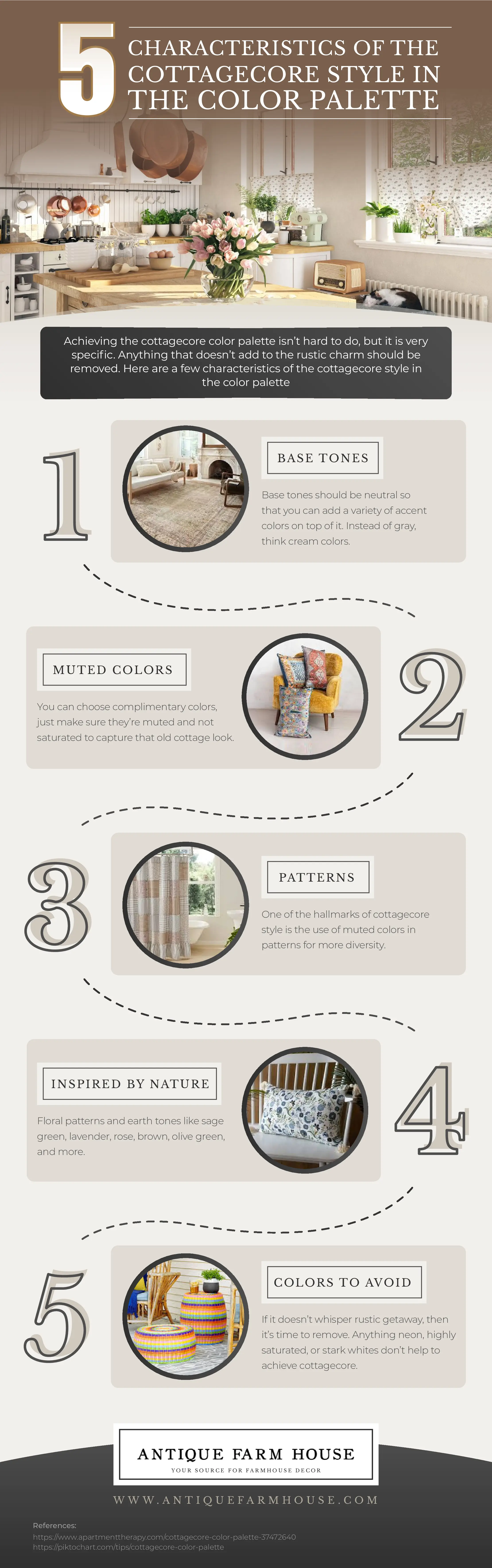 5 Characteristics of the Cottagecore Style in the Color Palette - Antique Farmhouse