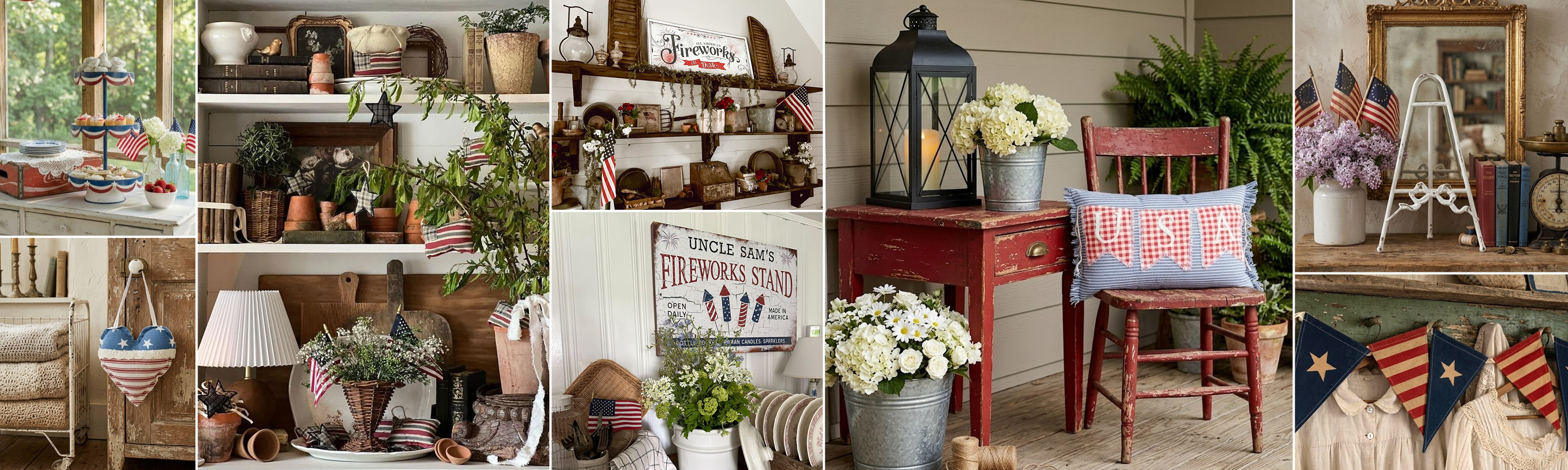 RED, WHITE, AND RUSTIC