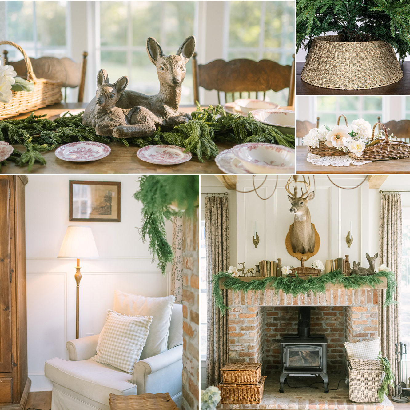 WHITE COTTAGE CHRISTMAS