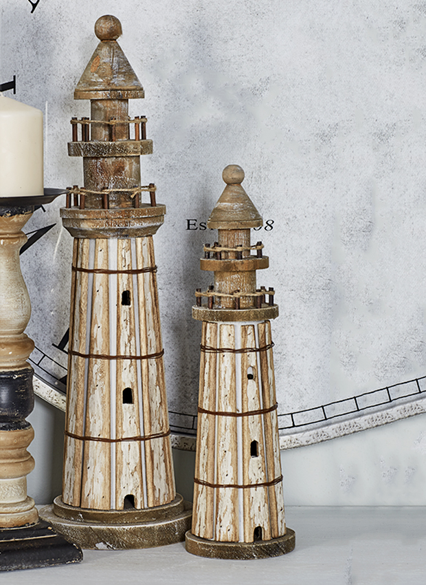 Coastal Living Tabletop Lighthouse Set of 2