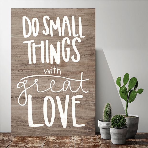 Do Small Things Inspirational Wall Sign | Antique Farmhouse