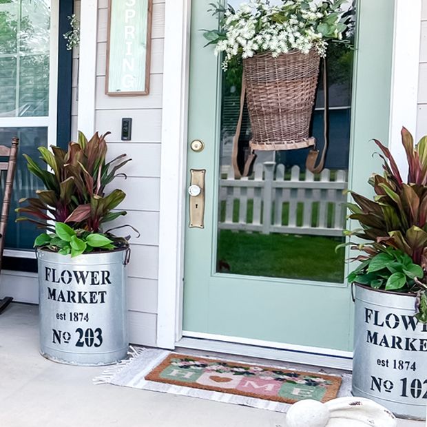 Flower Market Metal Buckets Set of 3 Antique Farmhouse