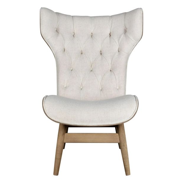 Mid Century Modern Wingback Chair Neutral | Antique Farmhouse