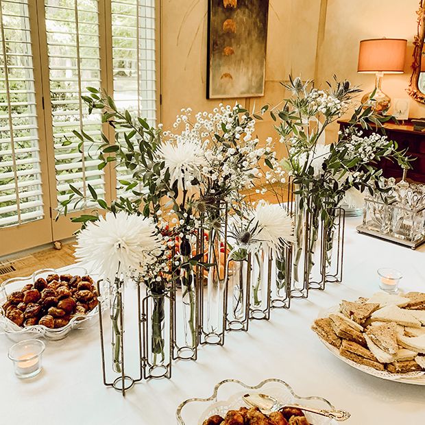Test Tube Vase Centerpiece Display | Antique Farmhouse