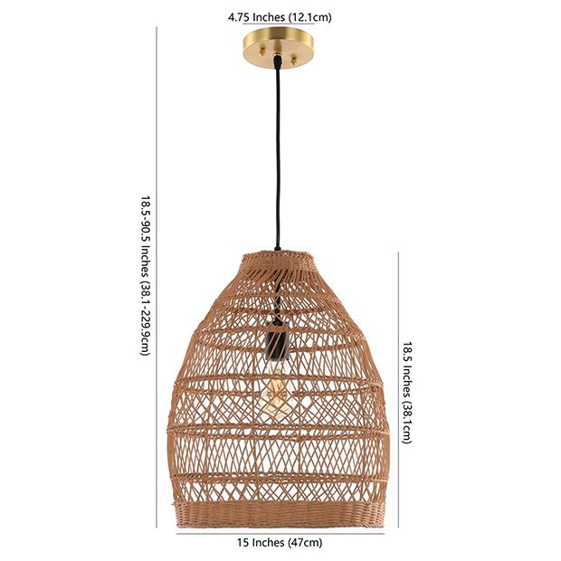 Rattan Pendant Light Shade 5