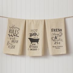 Vintage Inspired Hand Towels Set of 3