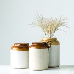 Found Ceramic Farmhouse Crock 10 Inch