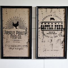 Homestead Grain Bag Wall Decor Set of 2