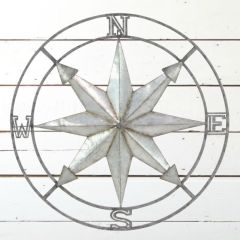 HUGE Compass Rose Made Of Polished Metal
