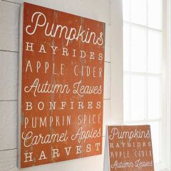Fall Words Wall Decor