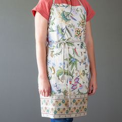 Botanical Print Cotton Apron