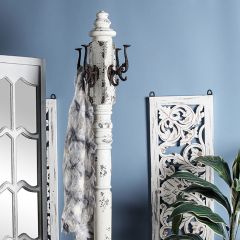 Ornate Wood Coat Rack