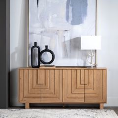 Modern Fluted Sideboard Cabinet