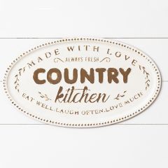 Country Kitchen Wall Plaque Sign