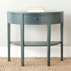 Casual Country Farmhouse Demi Lune Console