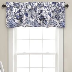 Floral Pattern Room Darkening Valance Curtain