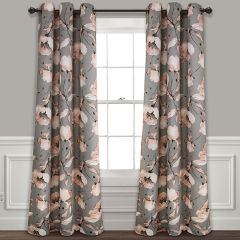 Classic Floral Curtain Panels Set of 2