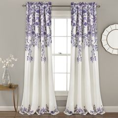 French Country Floral Curtain Panels Set of 2