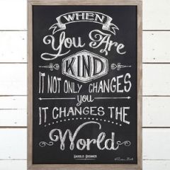 Framed “Kindness” Chalkboard Art