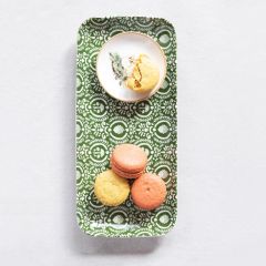 2 Piece Patterned Platter with Small Plate Set