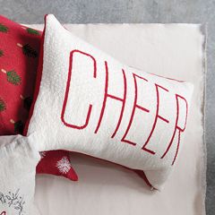 2 Sided Holiday Cheer Lumbar Pillow