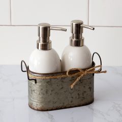 2 Soap Dispensers in Caddy