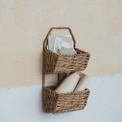 2 Tier Braided Wall Basket