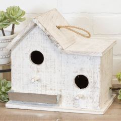 Wooden Double Birdhouse