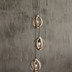 Wooden Spheres Pendant Light