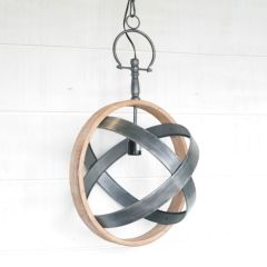 Industrial Spherical Pendant Light