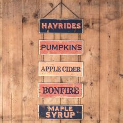All Things Fall Stacked Metal Sign