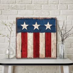 American Flag Square Wall Art