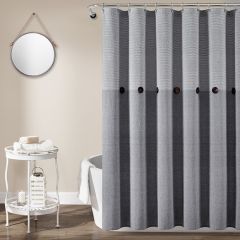 Button Accent Shower Curtain