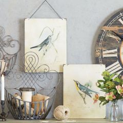 Hanging Bird Prints Set of 2