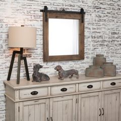 Barn House Framed Mirror