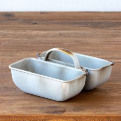 Enamelware Loaf Pan Caddy Planter