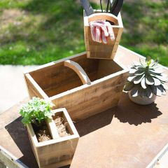 Recycled Wood Nesting Trugs Set of 3