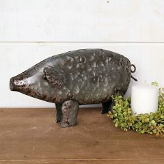 Metal Pig Decor