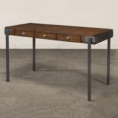 3 Drawer Antiqued Writing Desk