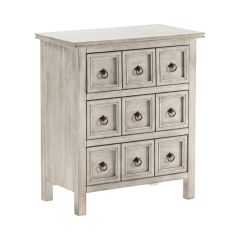3 Drawer Grey Finish Storage Chest