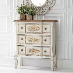 3 Drawer Whitewashed Chest