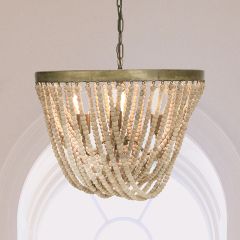 3 Light Draping Beads Chandelier