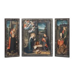 3 Panel Holy Family Renaissance Wall Art