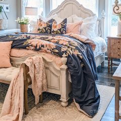3 Piece Floral Print Duvet Cover Set