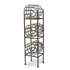 3 Tier Industrial Farmhouse Basket Stand