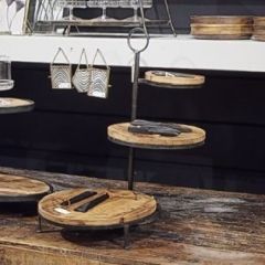 3 Tier Swiveling Serving Stand