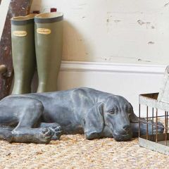 Lazy Dog Farmhouse Statue