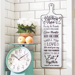 Kitchen Rules Wall Sign